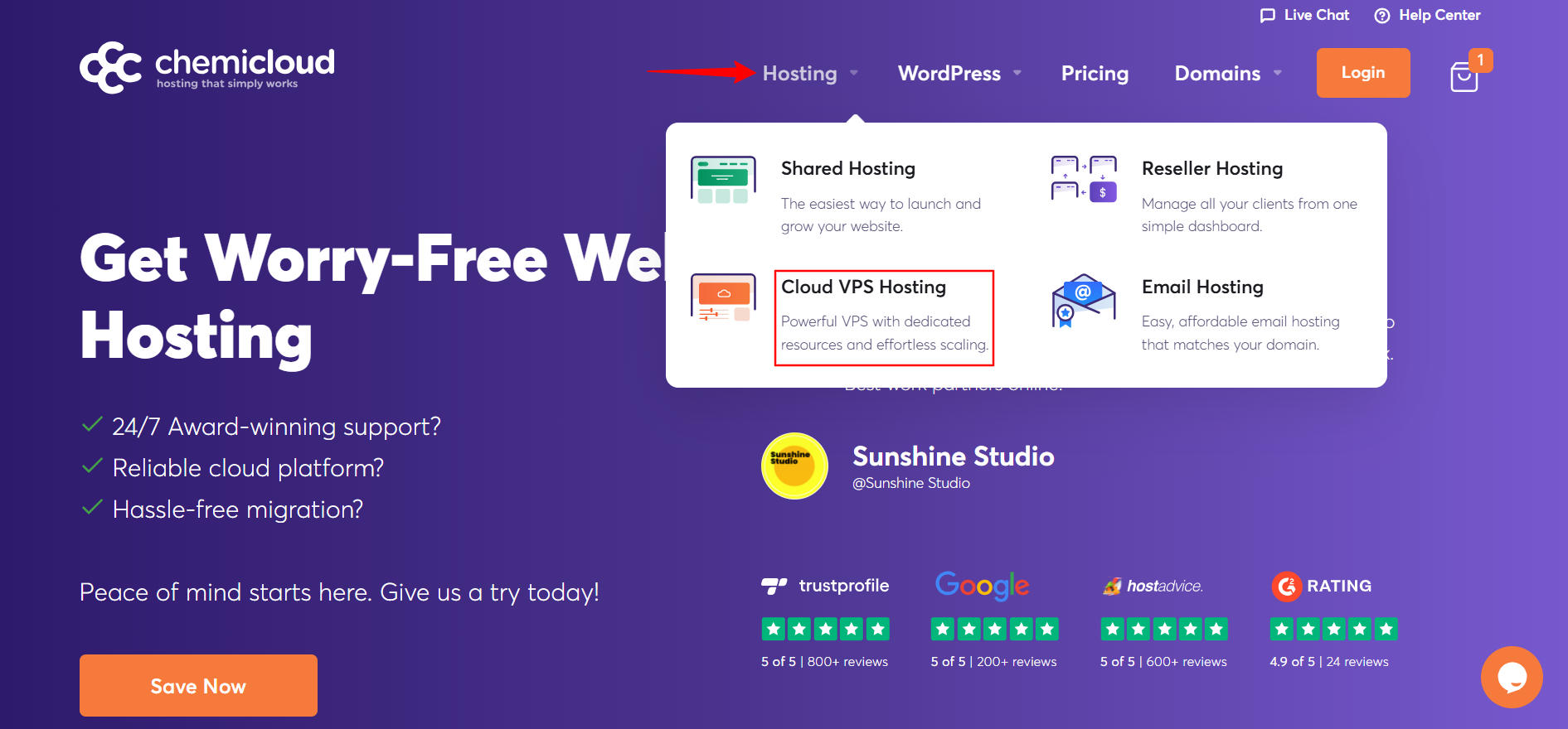 ChemiCloud Vs Bluehost