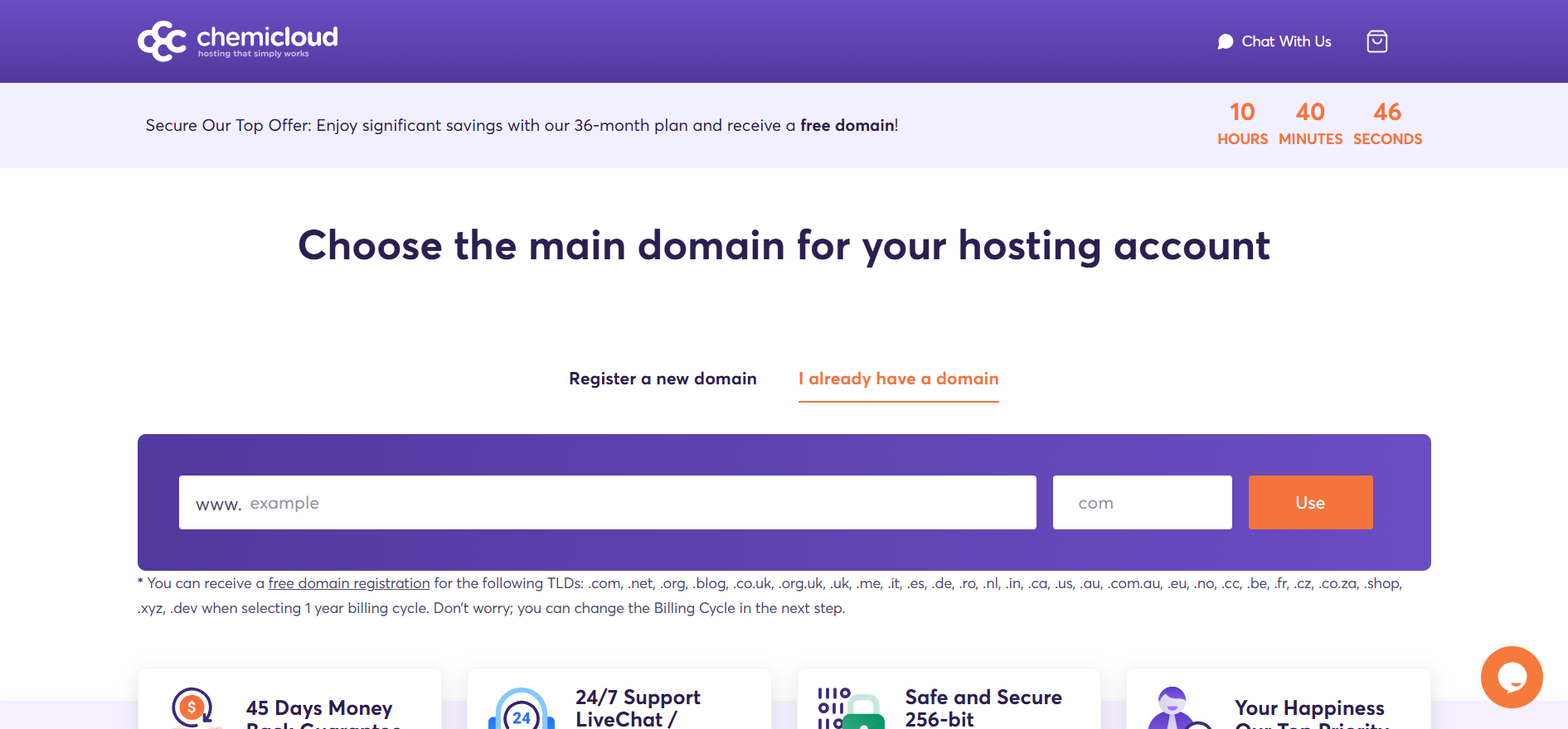 ChemiCloud Vs HostPapa
