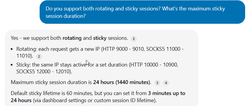 screenshot of Livechat conversation