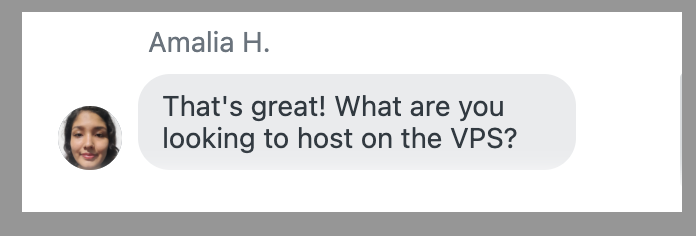 HostArmada live chat follow up message