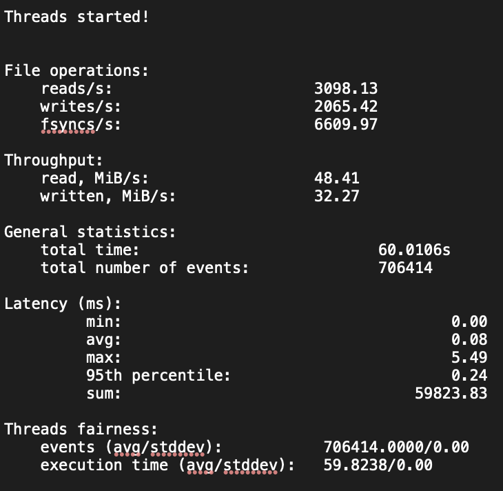 HostArmada dedicated server sequential disk read benchmark results