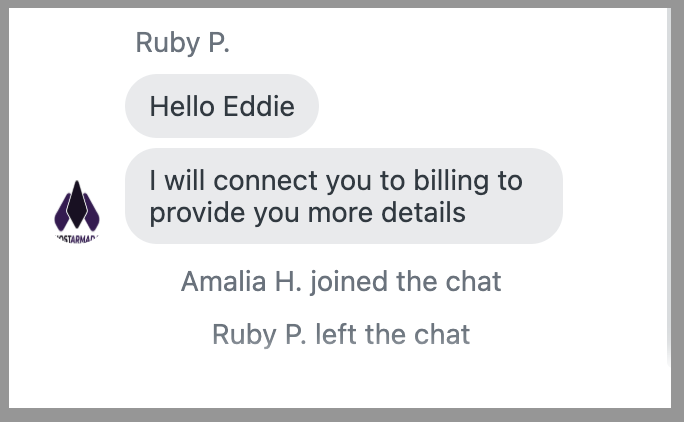 HostArmada live chat handoff between support agents