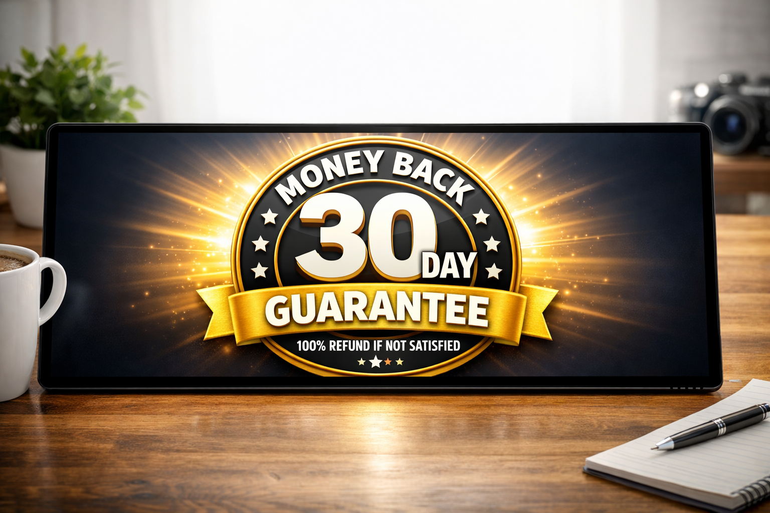 The 30-Day Money-Back Guarantee banner