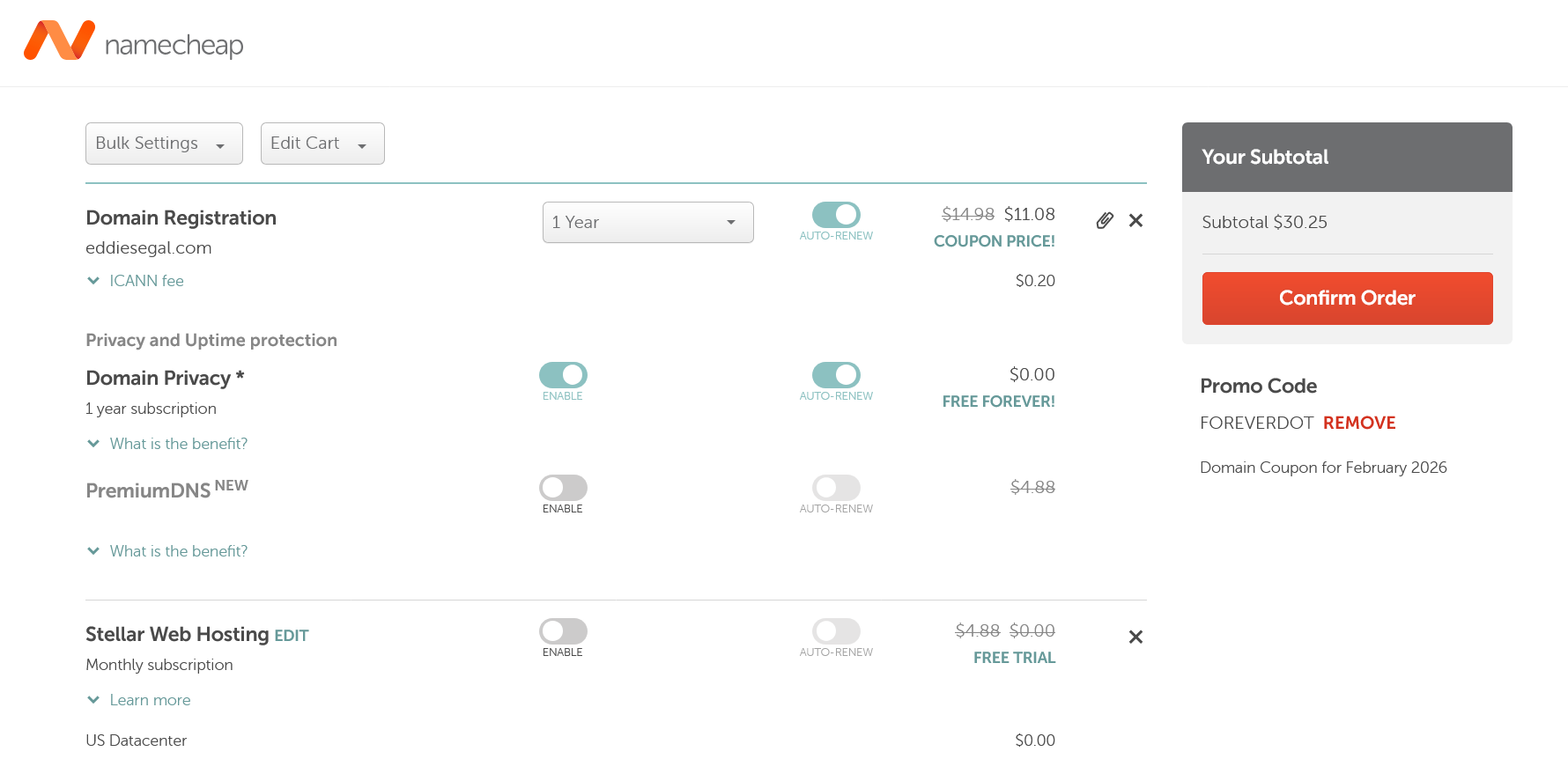 hover vs namecheap