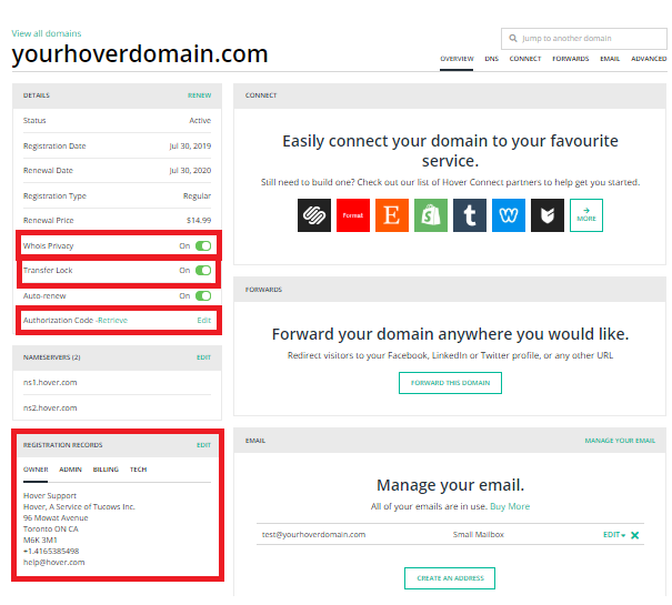 hover vs namecheap