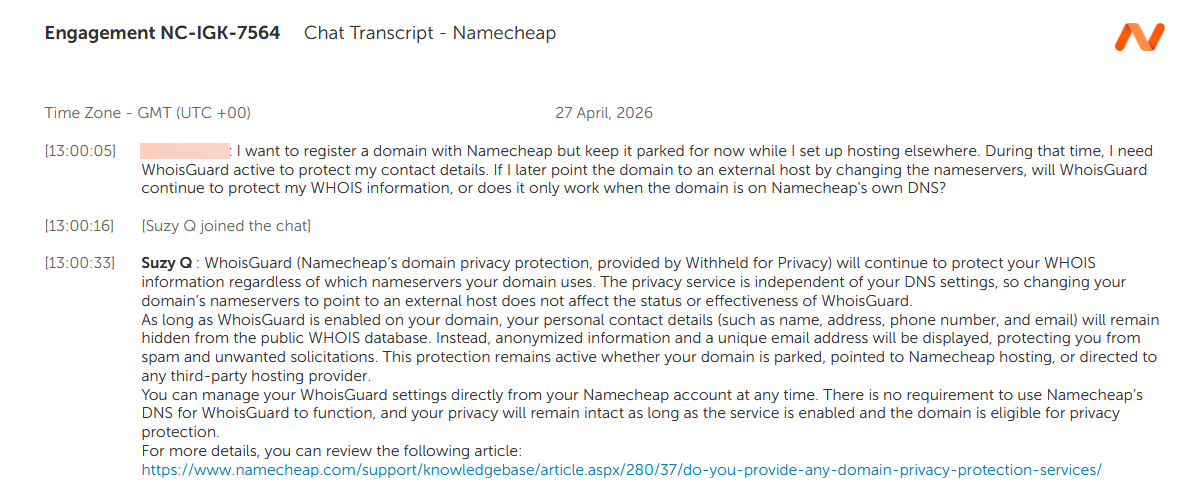hover vs namecheap