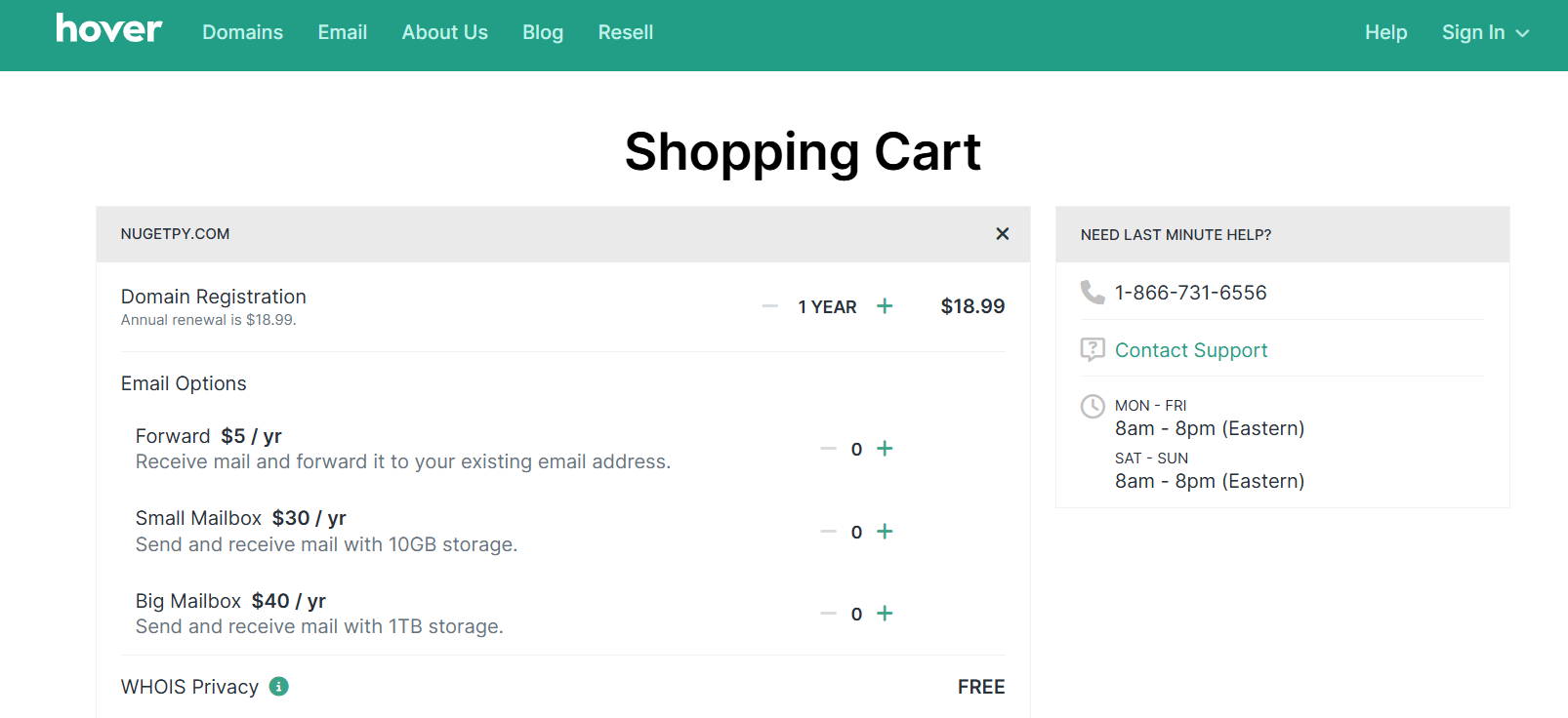 hover vs namecheap