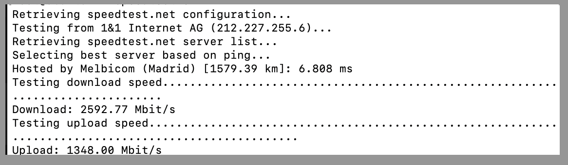 Spain network performance