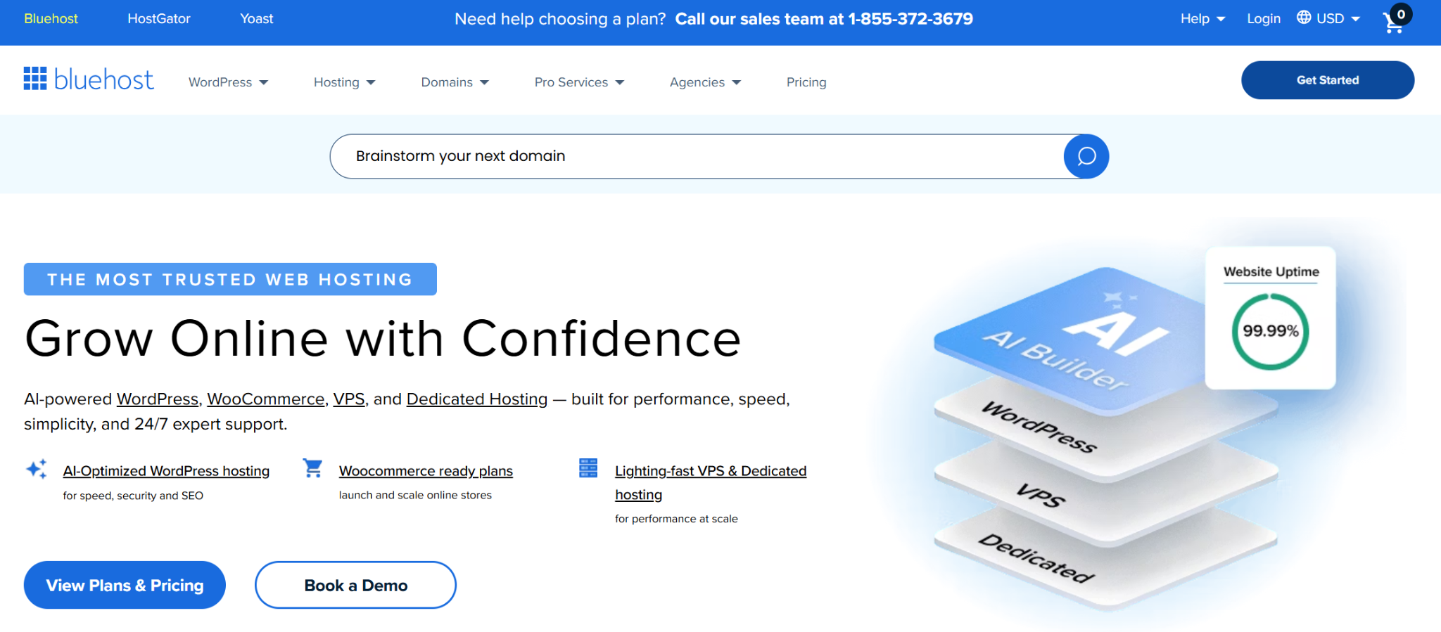 Bluehost WooCommerce veidotāja ekrānuzņēmums