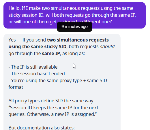 screenshot of NetNut live chat conversation