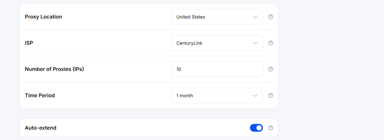 screenshot of Proxy-Cheap Services