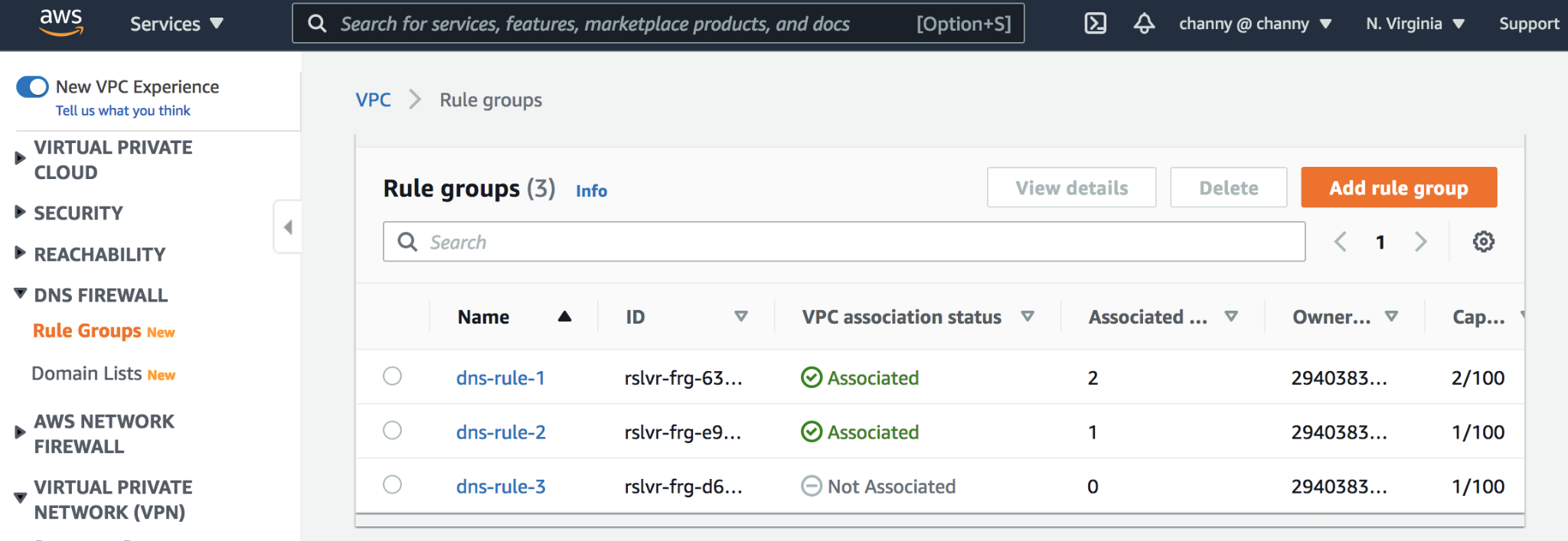 Amazon Route 53 hosted zone interface screenshot
