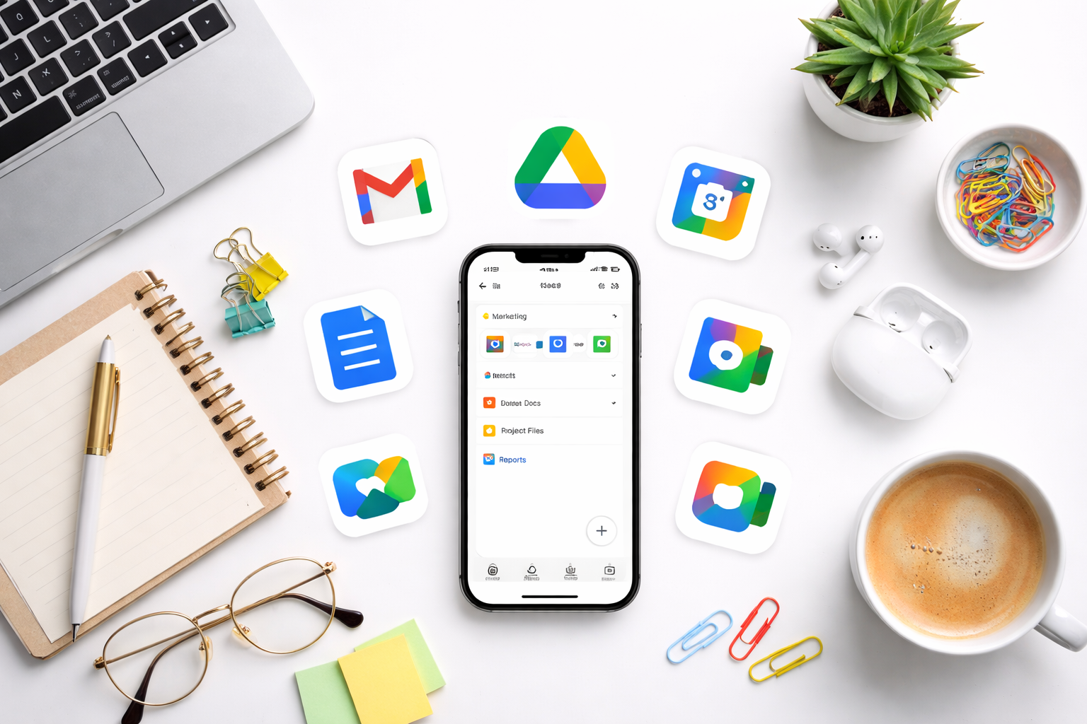 Illustration of Google Apps