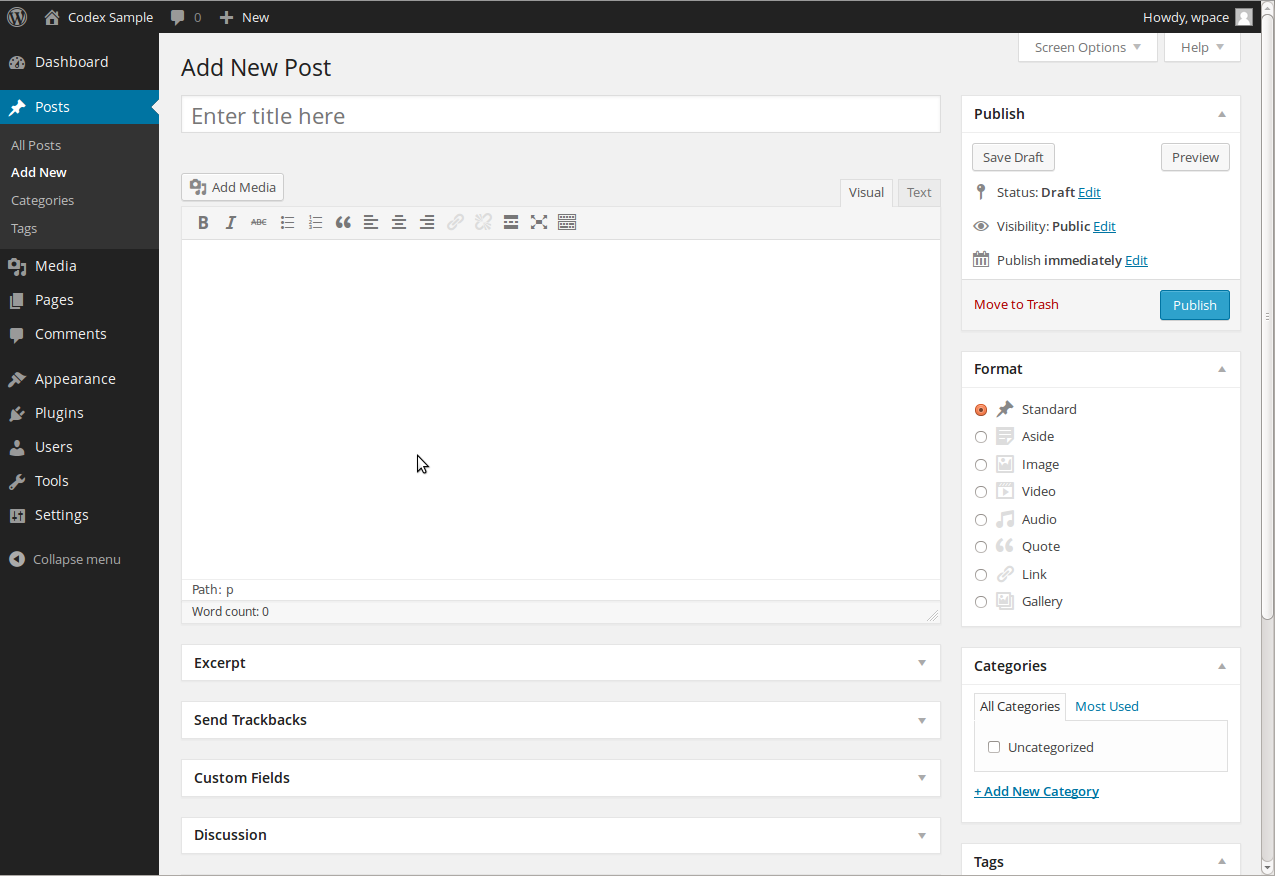 WordPress blog theme customization with layout and design controls