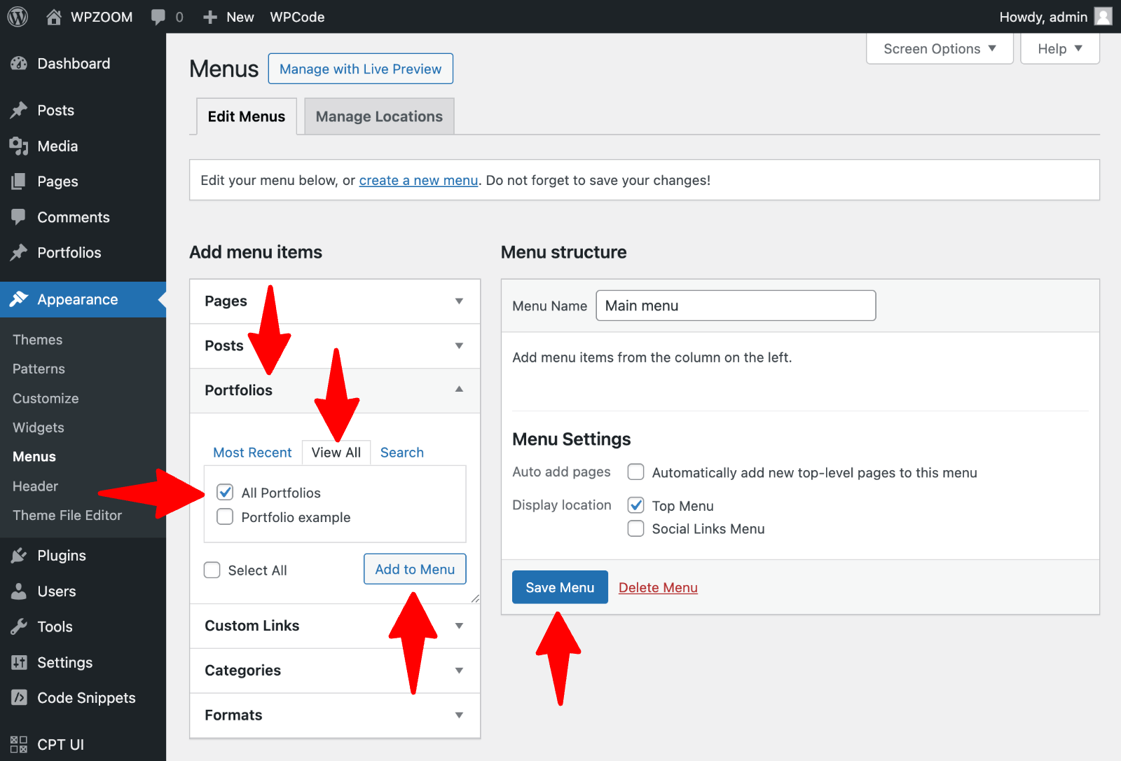 WordPress editor with content SEO scoring taxonomies and blog architecture tools