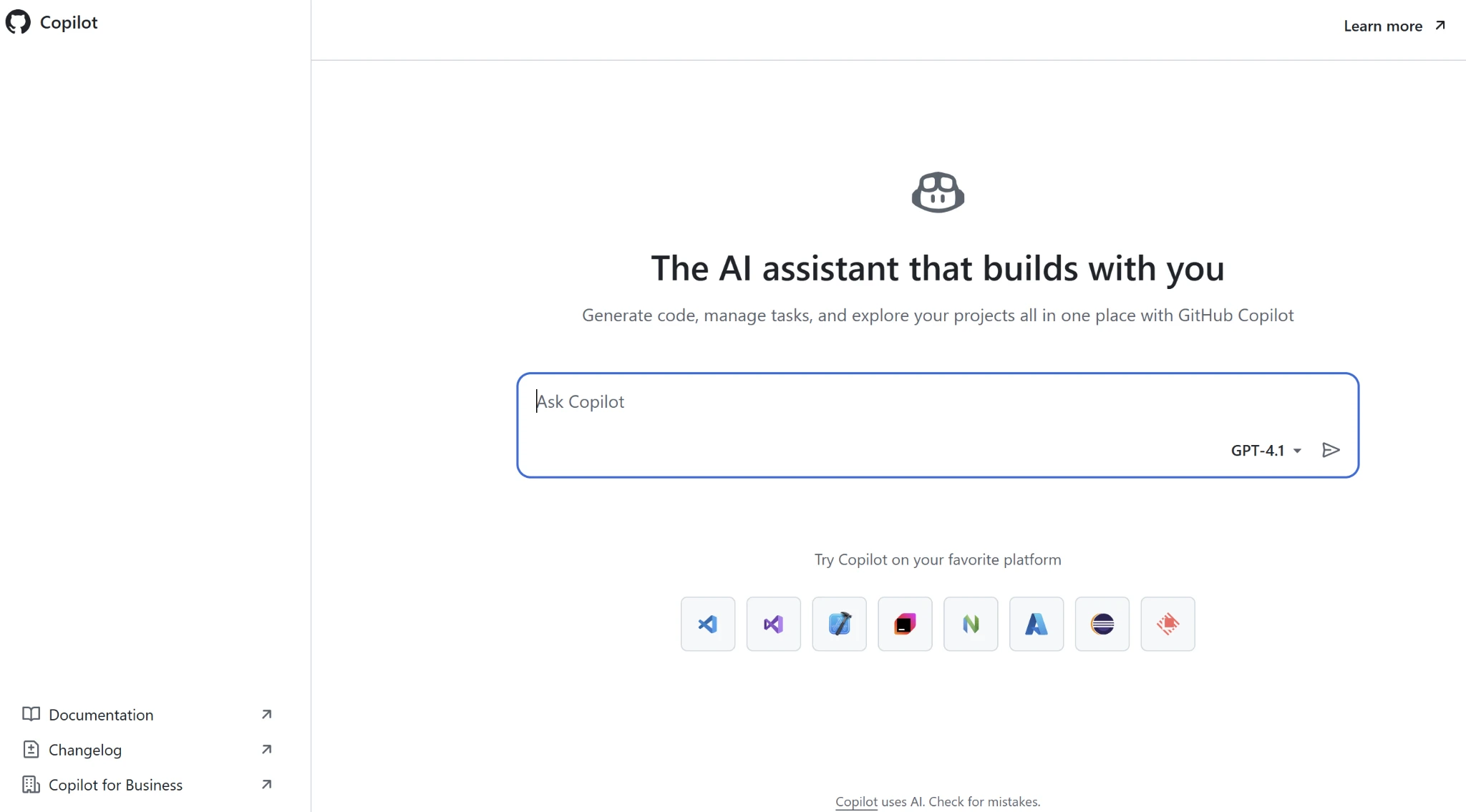 GitHub Copilot AI tool