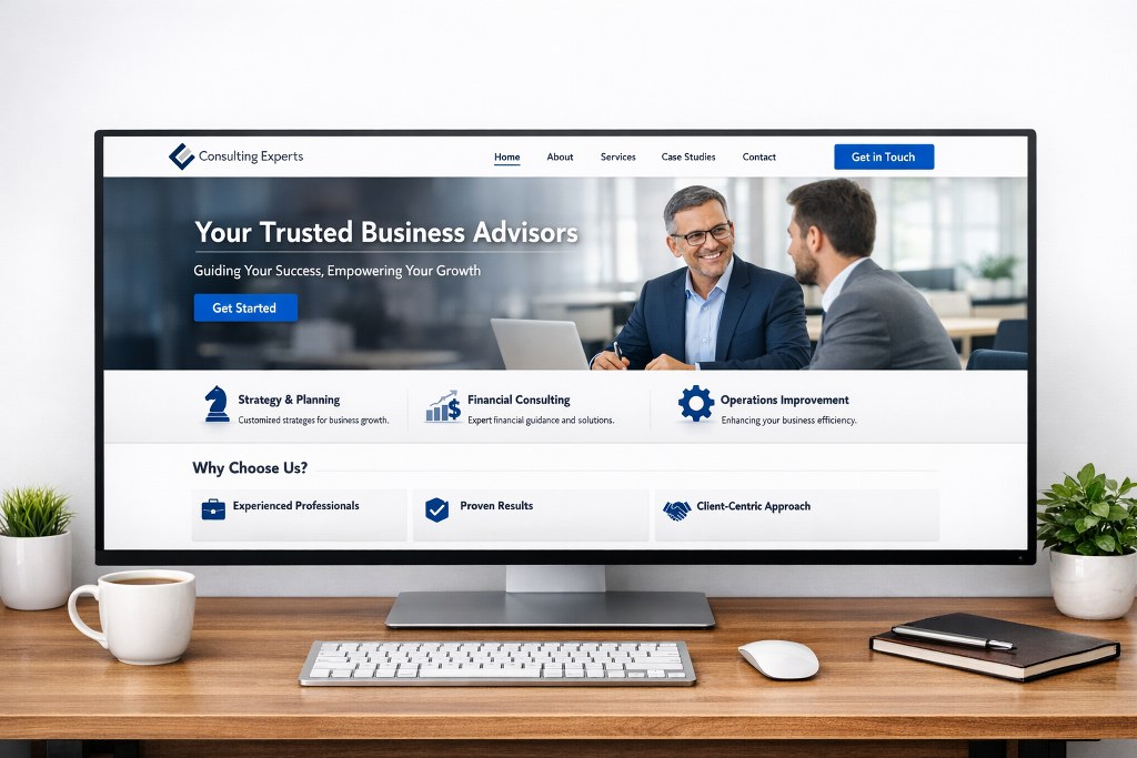 A consulting company website.