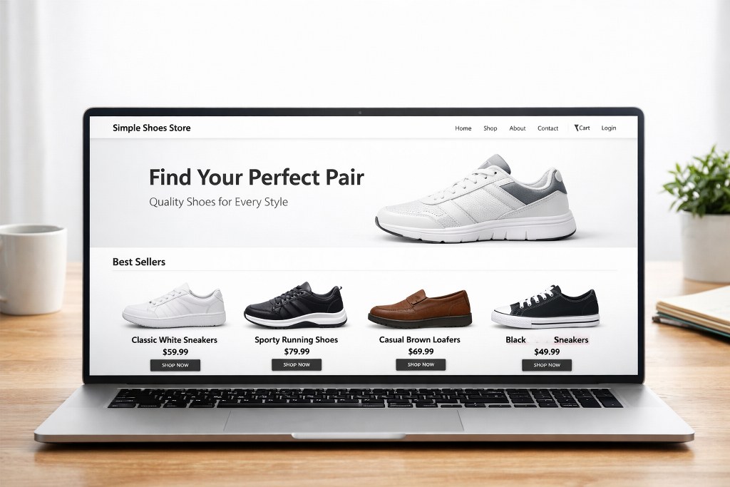 An ecommerce website for selling shoes.