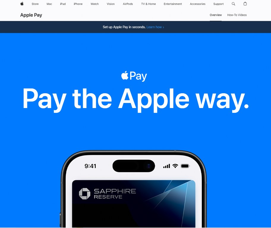 Apple Pay website.