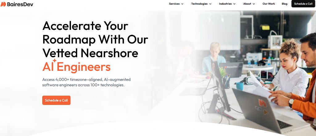 BairesDev's website.