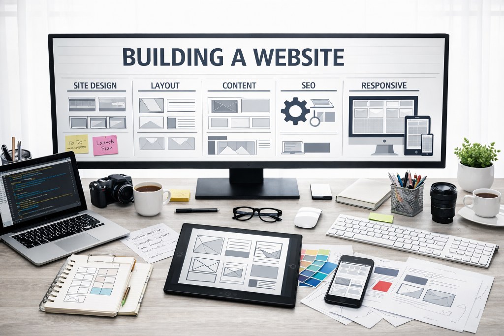Building a website.
