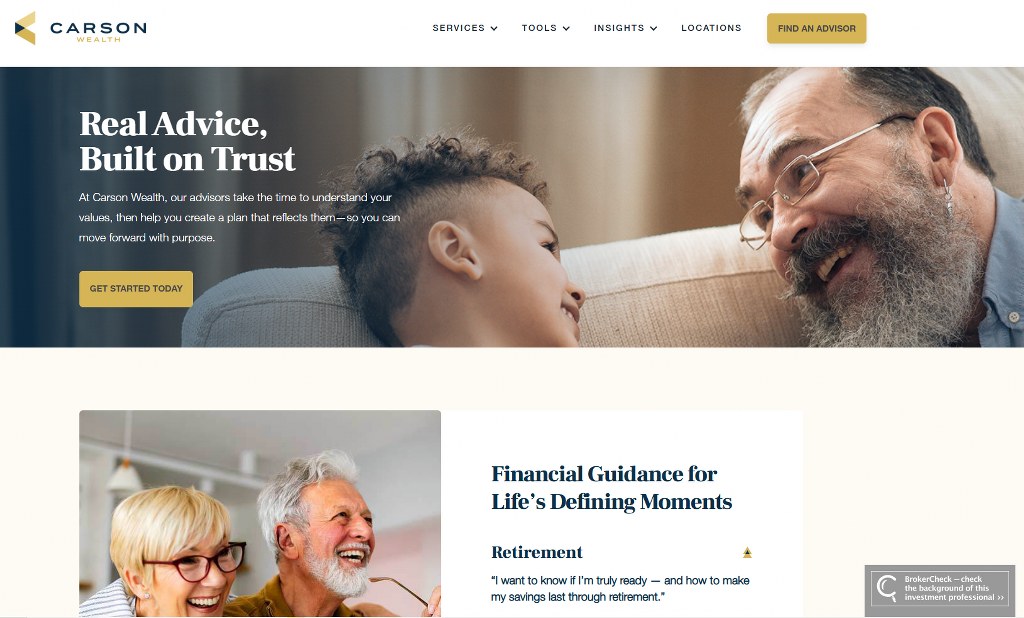 Carson Wealth website.