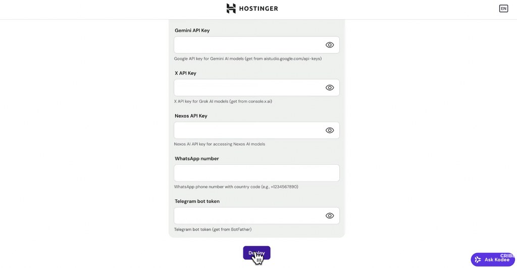 Deploying OpenClaw with AI provider integrations