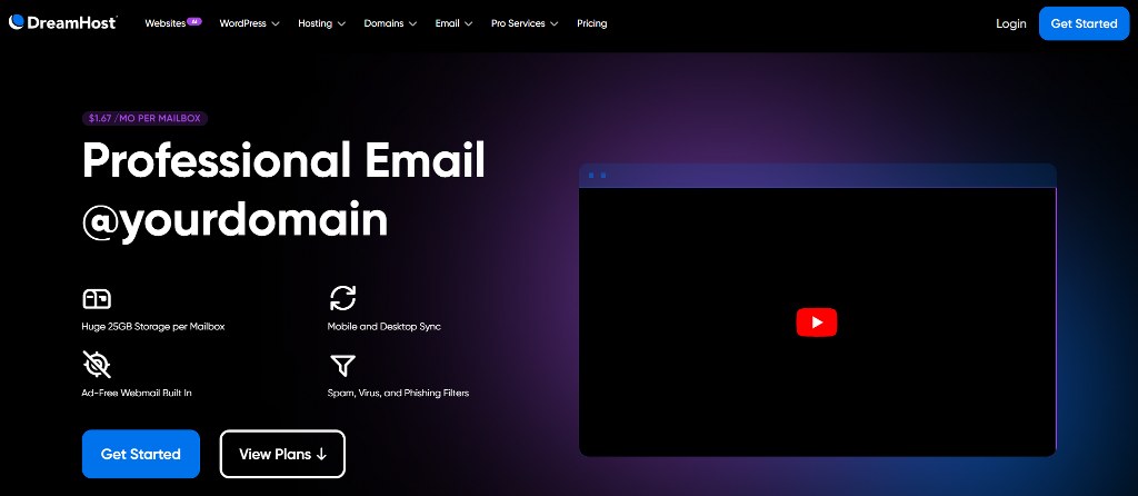 DreamHost website for email creation.