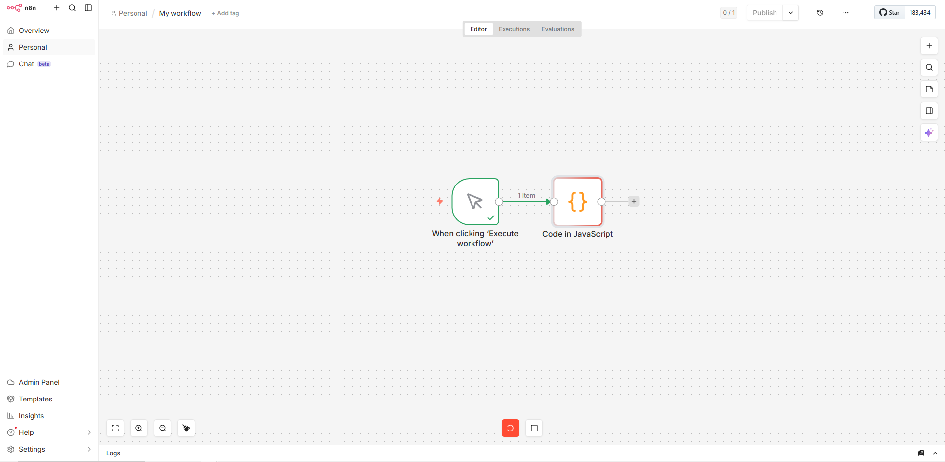 Editor remains responsive while workflow executes independently in background.