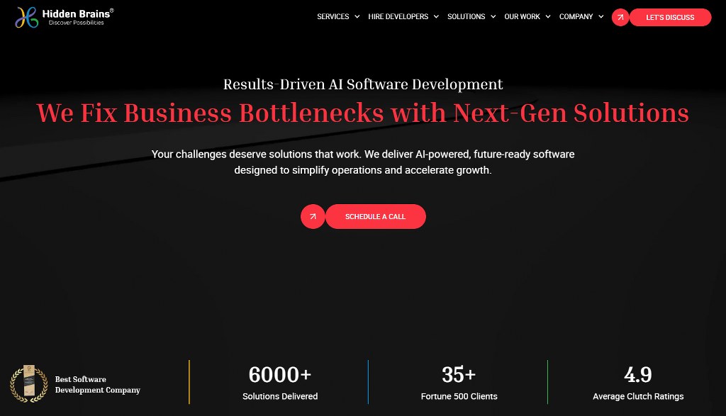 Hidden Brains website homepage.