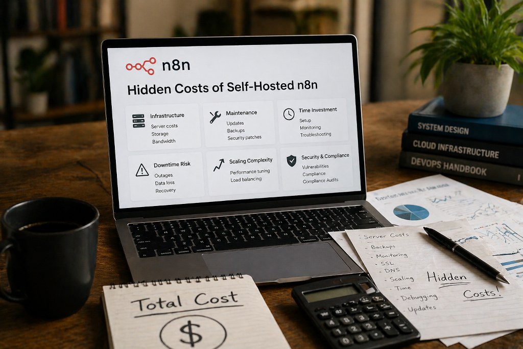 Hidden costs of self-hosted n8n.