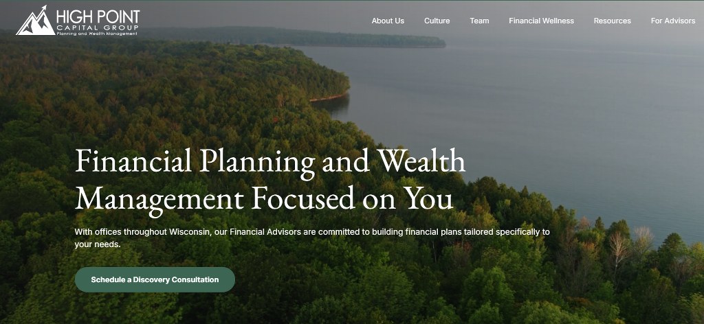 High Point Capital Group website homepage.