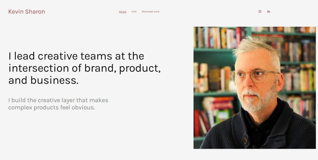 Kevin Sharon's website.