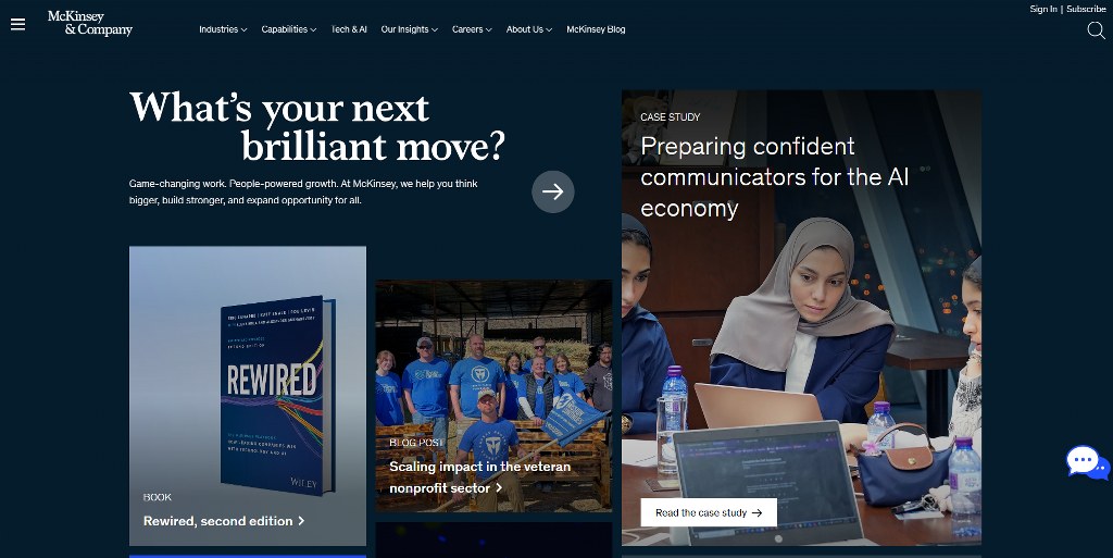 McKinsey & Company website.