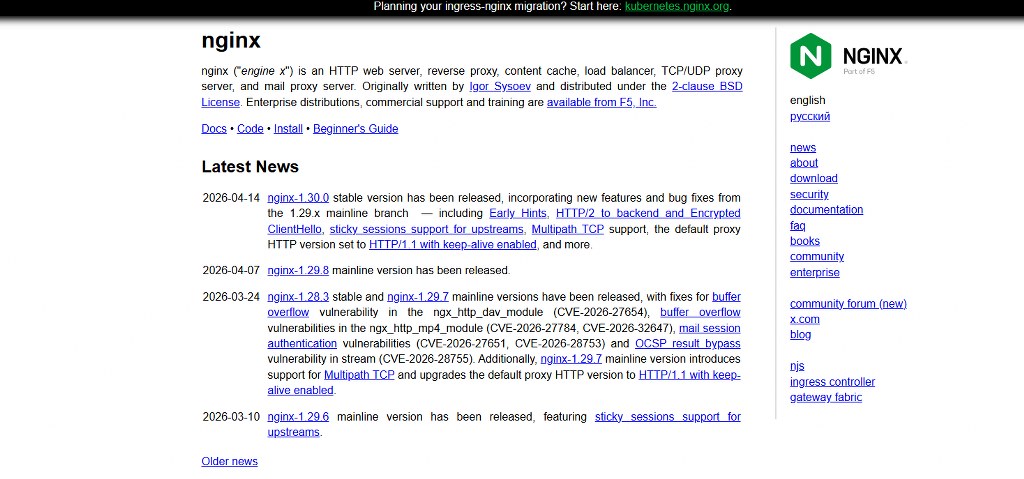 NGINX website.