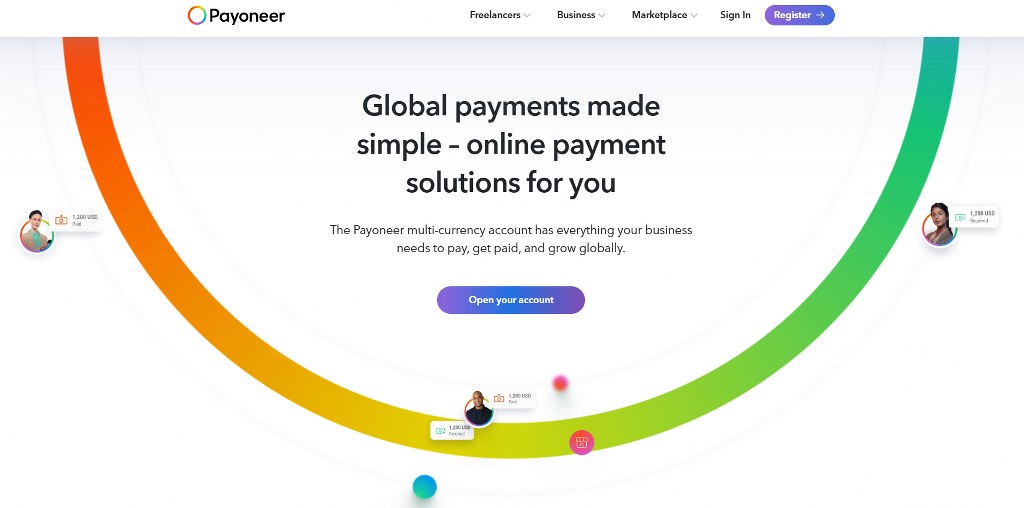 Payoneer's website.