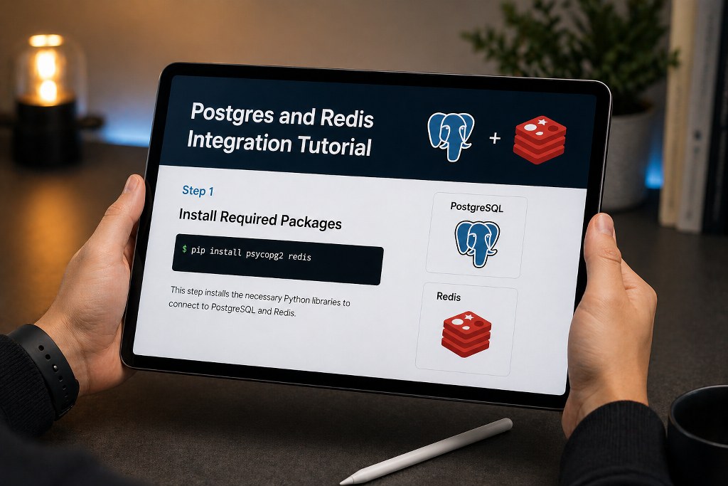 Postgres and Redis tutorial in progress.