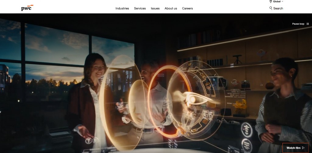 PwC's website.