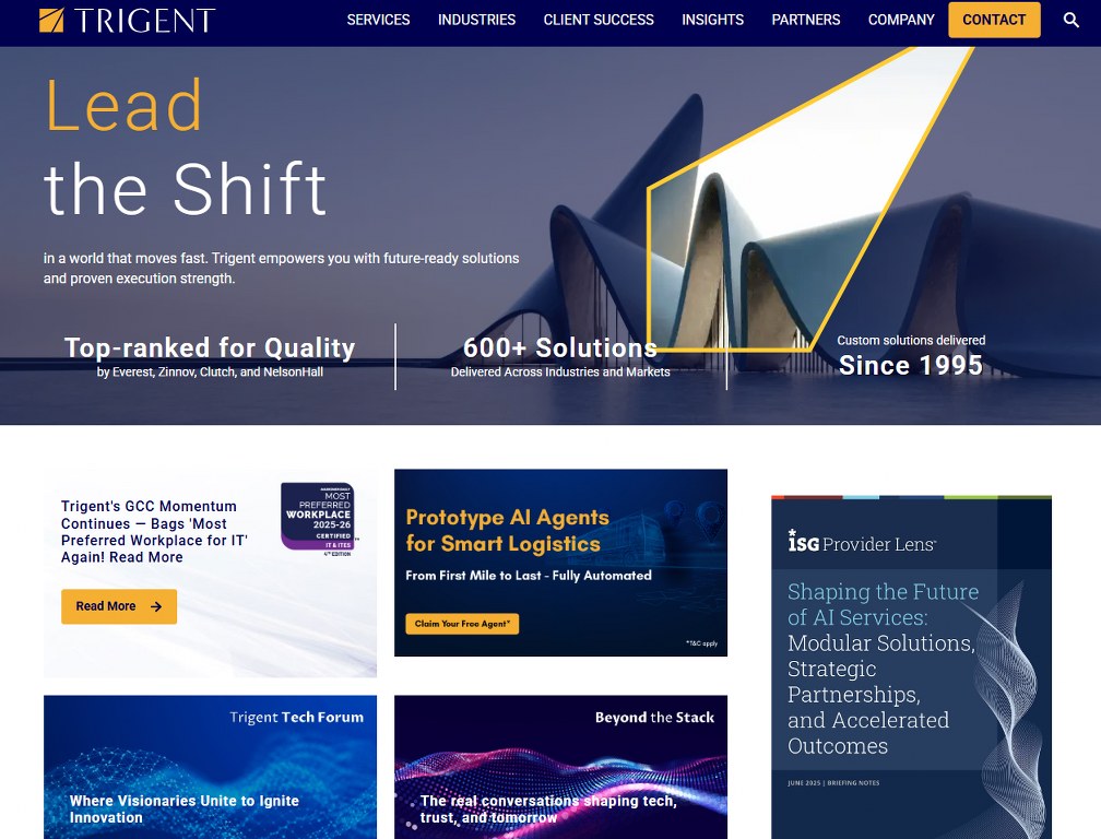 Trigent's website.