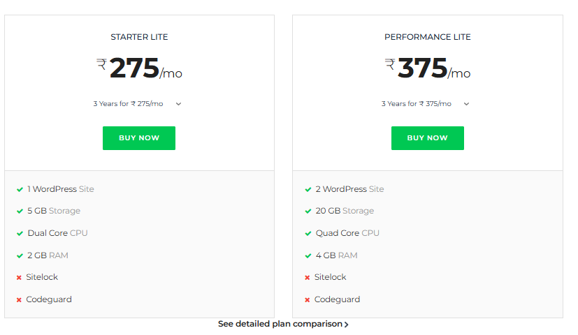 כפתור Buy Now של תוכנית אירוח WordPress של BigRock