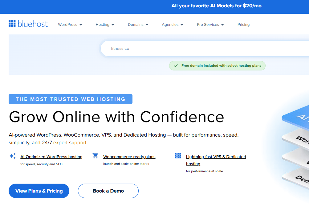 Bluehost Domain Pricing