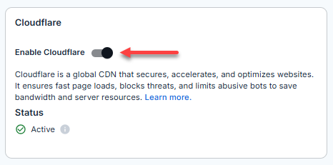 Bluehost CDN and performance settings for improving website reliability