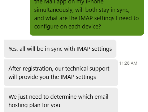 Crazy Domains live chat conversation with support agent Rey