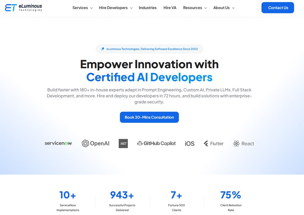 eLuminous Technologies website.