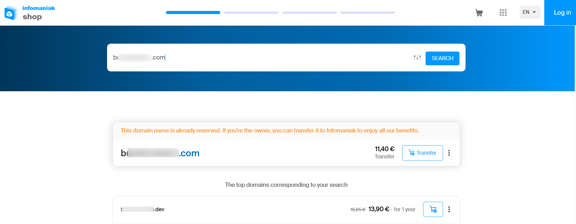 GoDaddy vs Infomaniak