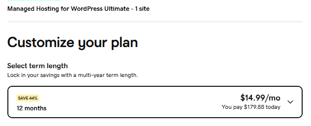 GoDaddy WordPress Ultimate Hosting