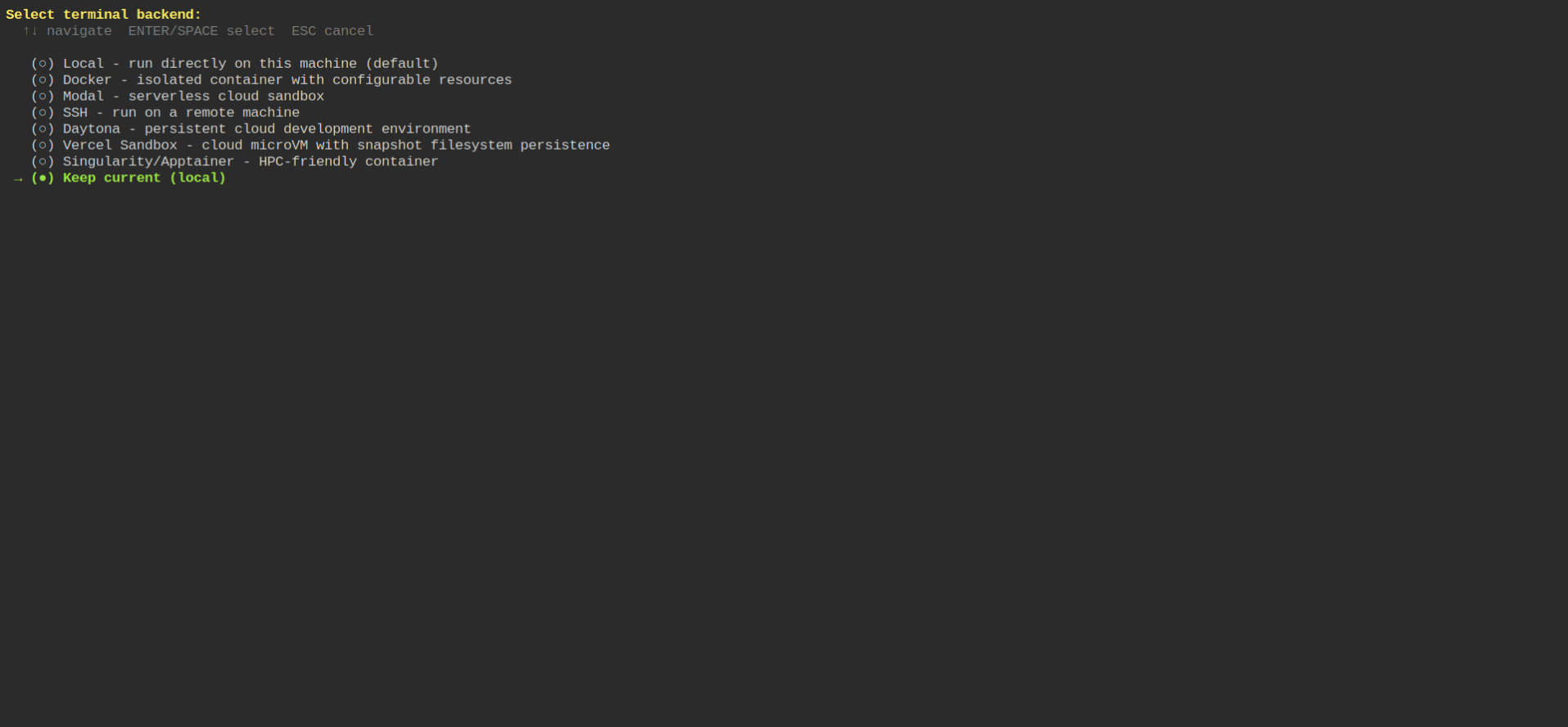 screenshot Terminal