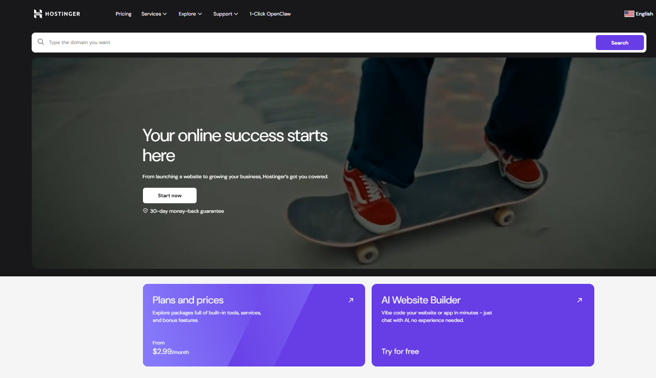 Hostinger Website Builder Pricing