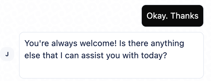 HostPapa live chat agent follow-up message