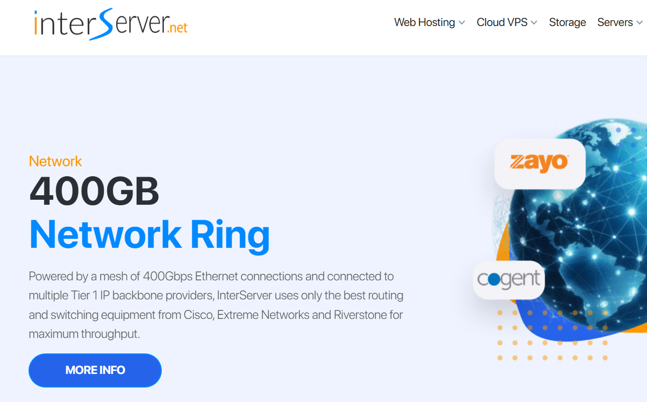 Captura de tela da alternativa ao KnownHost, InterServer